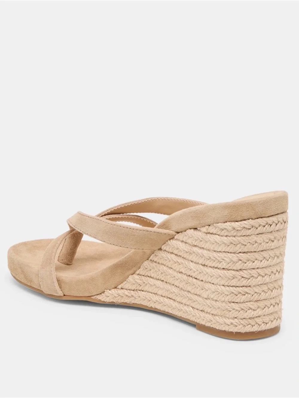 Dolce Vita Helan Espadrille Wedges in Camel Suede; Size 8 - Picture 5 of 16